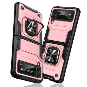 TMUJWS Samsung Galaxy Z Flip4 pP[X O Ռz ϏՌ TPU+PCop[ d\ ČRMILKi SʕیJo[ h~ ԍڃz_[Ή C菝h~ ~ y ^ MNV[ Z Fl