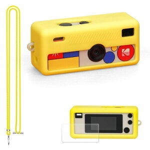 kodak charmera �P�[�X �V���R���J�o�[+�t�B����+�X�g���b�v 3in1 �R�_�b�N�L�[�`�F�[���J�����p �h�� �h�o �ϏՌ� (�C�G���[)