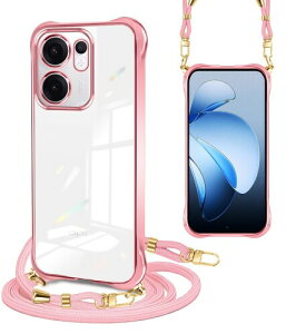 PAILAIMEN OPPO Reno13 A �P�[�X �N���A oppo reno 13A �J�o�[ �l�b�N �����O�t�� �V�����_�[ �I�b�|���m13a �P�[�X �ϏՌ� �Ή� reno13A �X�}�z�P�[�X ���|�� �΂߂��� ��|�� ���� TPU �X�g���b�v�t��