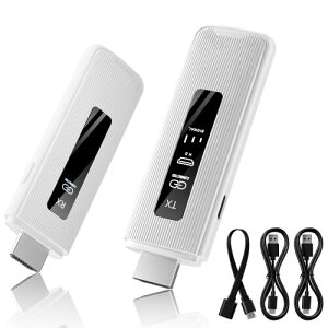ICZI ���C�����XHDMI ����M�@�Z�b�g hdmi ������ LED�f�B�X�v���C���� 50m�]������ 1080P 2.4GHz/5GHz��x�� WIFI&�ݒ�s�v �}�������g���� �f�����������o�� 8�䑝�݉\ ���[�ɕ֗� TV/PC/Mac/Laptop/W