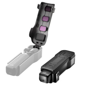 VELAJA Osmo Pocket 3 ��p�P�[�X �ی�J�o�[ �W���o�� �t���b�v�ی�J�o�[ �|�P�b�g3 �A�N�Z�T���[�����Y�ی�L���b�v �h�o 3���t�B���^�[���[�\ �g�тɕ֗� �u���b�N