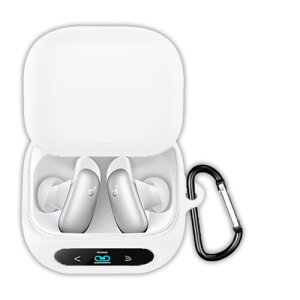 YAODLE For Anker Soundcore Liberty 5 Pro �P�[�X Soundcore Liberty 5 Pro�p�ی�P�[�X �V���R���f�� �����[�d�\ �S�ʕی� �����h�~ �L�Y�h�~ �ϏՌ� �h�o �y�� ���[ �J���r�i�t��(�z���C�g)