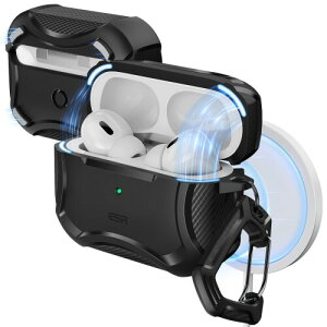 ESR AirPods Pro2 P[X MagSafeΉ AirPods Pro 2/1 (2023/2022/2019) (USB-C/LightningP[uΉ)A͂ȗh~ACtWAubN