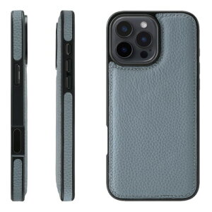 HANATORA for iPhone 16ProMax �P�[�X �{�v �ϏՌ� �o���p�[�^ �X�}�z�P�[�X �X�}�z ���ʖ{�v �V�������N���U�[ �M�t�g �u���[�O���[ WPG-16ProMax-BlueGray