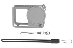 VECASDEN �V���R���J�����P�[�X�A�Ή�DJI OSMO Action 6�X�|�[�c�J�����Ή��A�����h�~�X�g���b�v/���X�g�o���h/�����Y�L���b�v�t���ADJl Action 6�A�N�Z�T���[�p�i�O���[�j