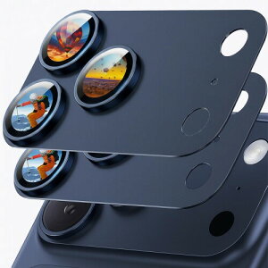 Jurqqer ��for iphone 17 Pro �J�����ی� �u2���Z�b�g�v�S�ʕی� 9H�T�t�@�C�A�K���X���q��p�A���~������ �h�w�� �����ߗ��h�� �ϏՌ� �I�o�I�[�o�[�h�~ -for iPhone 17 Pro��p �_�[�N�u���[