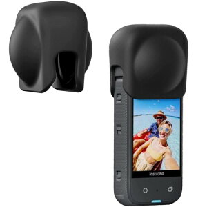 �J���������Y�ی�P�[�X For insta360 X3 �����Y�ی�J�o�[ �_�炩�� �V���R���� �S�ʕی� �y�� �����h�~ �h�~ �L�Y�h�~ �w��h�~ �h�� �ϏՌ� insta360 X3 �����Y�V���R���ی�P�[�X (�u���b�N)