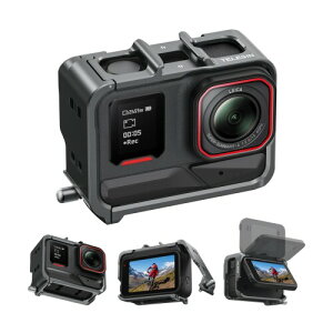 TELESIN A~P[W Insta 360 Ace Pro 2/Ace Pro/Ace Ή cBe یt[ ڑ\ Or B_ }CNȂ Insta 360 Ace Pro 2/Ace Pro/AceANZT[ɑΉ