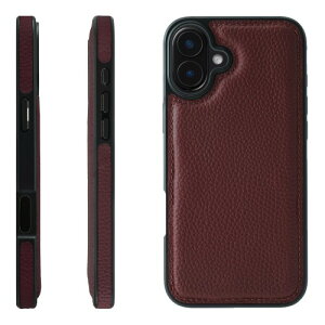 HANATORA for iPhone 16Plus �P�[�X �{�v �ϏՌ� �o���p�[�^ �X�}�z�P�[�X �X�}�z ���ʖ{�v �V�������N���U�[ �M�t�g ���C�� WPG-16Plus-Wine