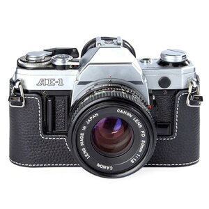CANON AE-1 ��p ���g���Ȗ{�v�i���v�j����̃n�[�t�P�[�X �J�����ی�J�o�[�K�pCanon ae-1p �R���p�N�g�݌v�A�O�r���t���\�A�L�Y�E���Ֆh�~ (Black)