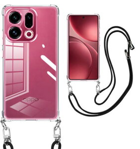 weiaoluo �P�[�X OPPO Find X9 �N���A �p�� �V�����_�[ �ϏՌ� TPU �I�b�| �t�@�C���h X9�J�o�[ ���|�� ��|�� ��|�� find x9 �X�}�z�P�[�X ���� �X�g���b�v�t�� �΂߂��� �D��X�g���b�v�t�� ����