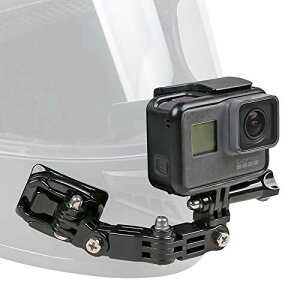 オートバイヘルメット顎装着キットはGoPro Hero 11 Black、Hero 10/9/8/7(2018)Black、AKASO、DJI、Insta 360、およびほとんどのアクションカメラと互換性がある