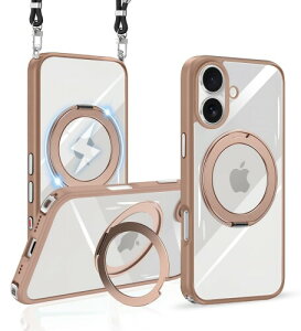 iPhone 16 p P[X NA V_[ @\360x]X^h MagSafeΉ ߉\ Xgbvt CX[d ϏՌ JYی phone16 Ή P[X }OZ[t }Olbg