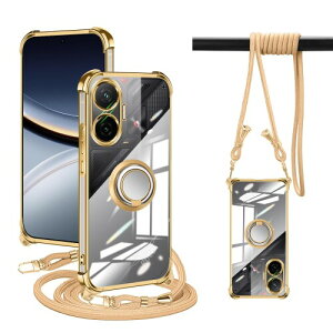PAILAIMEN Xiaomi POCO F7 �P�[�X �N���A �V���I�~ poco f7 �J�o�[ �l�b�N �����O�t�� �V�����_�[ poco f7 pro �P�[�X �ϏՌ� �Ή� �X�}�z�P�[�X ���|�� �΂߂��� ��|�� ���� TPU �X�g���b�v�t�� ���^
