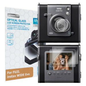 JJC �t���ی�t�B���� Fujifilm instax WIDE Evo �Ή� �X�N���[���ی�t�B�����{�����Y�t�B���� ���� �����K���X ���d�x9H ���ߗ�95���ȏ� ���� ���� ���w�� �����Y�N���X�t��