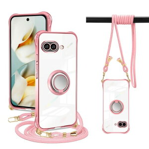 PAILAIMEN Google Pixel 9a �P�[�X �N���A �l�b�N �����O�t�� �V�����_�[ pixel 9a �P�[�X �ϏՌ� �Ή� �s�N�Z��9a �X�}�z�P�[�X ���|�� �΂߂��� ��|�� ���� TPU �X�g���b�v�t�� ���^ �y�� �R�t��