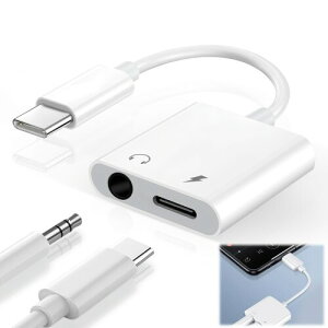Unfoto Type-C to 3.5mm 2in1 �C���z���W���b�N �ϊ��A�_�v�^ 3.5mm�C���z���Ή� �[�d���Ȃ���C���z�� �^�C�vc ��� PD60W�}���[�d ���y�Đ������Ή� 24bit/96kHz Hi-Fi �����R���ʘb�Ή� ���ϋv iPhone17/