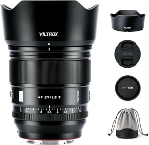 VILTROX AF 27mm F1.2 FE Pro Pœ_]Y Sony E}EgpY I[gtH[JX ^y AF aœ_Y a6000/a6400/a6600/ZV-E10/FX30/FX3/a7R/a7RIII/a7IV/a7RIV/A1/A7RV/ZV-E1 Ȃǂ̃J