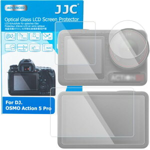 JJC DJI OSMO Action 5 Pro ガラスフィルム OSMO Action 5 Pro カメラフィルム 衝撃吸収 完璧保護 飛散防止 気泡防止 指紋防止 硬度9H 撥水性 DJI Action 5 Pro 保護フィルム