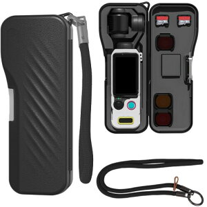 DJI Osmo Pocket 4/Pocket 3/Xtra Mus �p �h�� ���[�P�[�X �o�b�O �n�[�h�P�[�X �X�g���b�v +�l�b�N�X�g���b�v �t�� ���[�\ �t�B���^�[ �������[�J�[�h �S�ʕی� �h�o �Ϗ��� �����h�~ �����^�т�