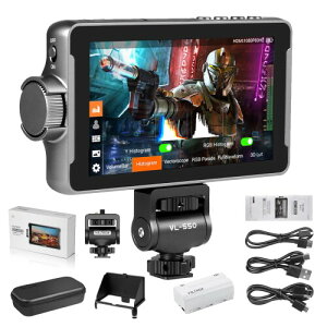VILTROX DC-550 5.5C` JrfI j^[tB[hj^[ ^b`XN[ 4K HDMI Mo/ 1920x1080 IPS 1200cd/m?Px 3D LUT Optj^[ BemFp DSLRJ/rfI