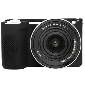�ی�J�����P�[�X ��?Sony ZVE10 II�EZV-E10 II�Ή� �J�X�^���t�B�b�g�V���R���J�o�[�o�b�O �R���p�N�g�y�ʌg�ю��[ (�u���b�N)