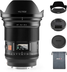 VILTROX AF 16mm F1.8 Pro Z Pœ_]Y Nikon Z }EgpY I[gtH[JX ^y AF aœ_Y Zfc Z50 Z5 Z6 Z7 Z8 Z9 Z7 Mark II Ȃǂ̃JΉ Kis
