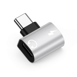 Viviber Type C to C �ϊ��A�_�v�^�[ �[�d���Ȃ���C���z�� 2IN1 USB-C �C���z���W���b�N ���y�{�[�d�{�ʘb