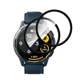 SeNool Xiaomi Watch S1 Active 対応 フィルム 2枚 柔らかいガラス素材 ガラスフィルム 3D全面保護 高透過率 耐衝撃 スクラッチ防止 保護フィルム Xiaomi Watch S1 Active用 フィルム