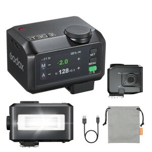 GODOX iT30Pro F �x�m�J�����p�t���b�V�� �^�b�`���J���[�t������ TTL�I���J�����t���b�V�� �R���p�N�g�Ȃ��獂���\ �t������560�� 2.4GHz�����}�X�^�[���X���[�u�Ή� S1/S2������ (IT30 PRO F (Black