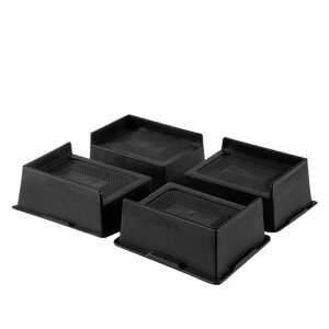 継ぎ脚 高さ調節 こたつ 継足し ベッド・テーブル・ソファ・机・こたつ 高さを上げる足 テーブル脚台 多段階 高さ調節脚 暖房器具 4個セット 長方体 台形 高さ10cm