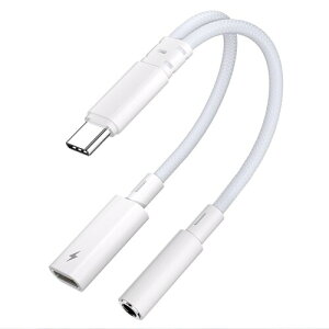 2in1 Type-C 3.5mm �ϊ��A�_�v�^ PD15W �[�d�������y�ʘb ���T�Ή� iPhone17/16/15 Galaxy Pixel