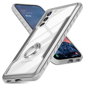 S Segoi Samsung Galaxy S21 ケース リング付き 金属+TPU+強化PC スタンド機能 透明 落下防止 米軍MIL規格 衝撃吸収保護ケース おしゃれ 一体型 全面保護カバー アイフォンGalaxy S21 5G ケース 2021 (6.2