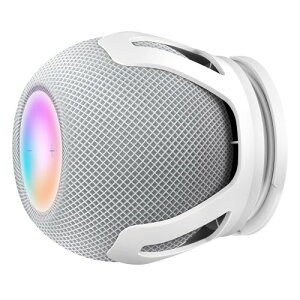 PlusAcc HomePod mini�p�Ǌ|���z���_�[ - �z�[���|�b�h�~�j�ɑΉ��ی�z���_�[ �X�s�[�J�[�X�^���h �z�[���|�b�h�~�j�p�E�H�[���}�E���g �ȃX�y�[�X �P�[�u�����[�Ǘ� (�z���C�g)