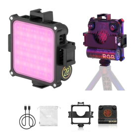 ZHIYUN FIVERAY M20C RGB撮影用ライト 500K～10000K 小型 20W ポケットライト 充電式 手持ち照明ライト Bluetoothとアプリケーションによる輝度制御 自撮り撮影 YouTube 生放送 ビデオ録画