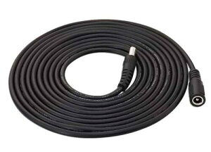 VECASDEN Dc 12v CCTV ͂̉P[u CCTV ̕ۈpJ WiFi IP ̊ĎJ NVR Dvr LED ̃Xgbṽ[^[ CCTV ̃}CNtH̋t̃obNAbv Ĵ߂ 2.1x5.5mm ̓dR[