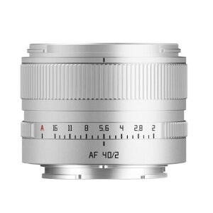 TTARTISAN AF 40mm F2 �t���T�C�Y�Ή� �����Y �I�[�g�t�H�[�J�X �R���p�N�g �y�� �J�����p�����Y ��AF�Ή� �X���� �Õ��ʐ^ ���|�[�g���[�g�B�e�ɍœK �V���o�[ (Z�}�E���g)