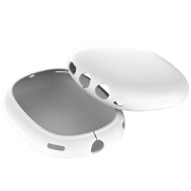 FUNKID forAirPods Max エアポッドスマックス 保護カバー ケース Air Pods Max シリコン 全面保護 ソフト スリム 傷 指紋防止 防塵 両耳 エアポッドマックス ホワイト