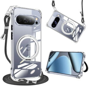 weiaoluo �P�[�X �N���A Google Pixel 10 Pro XL �p�� �y�� �s�N�Z��10�v��xl �J�o�[ �V�����_�[�t�� �ϏՌ��\�t�g TPU pixel10 proXL �J�o�[ �x�[�V�b�N ���|�� �΂߂��� �t�� �c/�� ���߉\�ȃV�����_