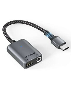 Stouchi ^CvC Cz ϊP[u USB Type C to 3.5mm Aux[q CzϊA_v^[ ϋvґgiC A~ CzWbN ϊ ^CvC 30W PD/QC}[d DAC Hi-Fi 24bi