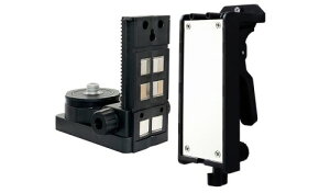 Danpon レーザー墨出し器用 マグネット式クランプ ウォールブラケット 磁石付き 軽天ホルダー 上下可動式 360°回転および微調整 固定器具