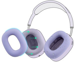 SOULWIT �C���[�p�b�h �J�o�[ �P�[�X for AirPods Max �p ���΍�V���R���C���[�J�o�[ �ȒP�N���[�j���O �ی�P�[�X �����򉻂Ȃ� �h�o �W���ł̃G�N�T�T�C�Y�ɉ��K�t�B�b�g (�p�[�v��-1�y�A)