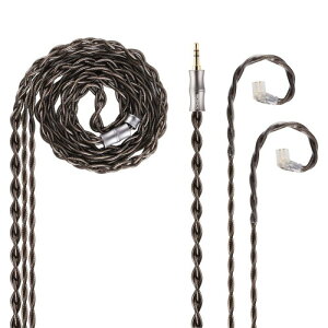 NICEHCK DuskSky �C���z�����P�[�u�� �A�b�v�O���[�h�P�[�u�� qdc 2Pin 3.5mm 6N���₪������ �܂̍ގ��̍��� hifi���P�[�u�� �_�[�N�O���[ �����p �C�����j �������P �������R�l�N�^ ���E�� 1.2m
