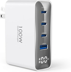 TOPADRE 100W �}���[�d�� PD �[ �d�� Type-c Macbook �[ �d��4�|�[�g USB �[ �d �� 4�䓯���[�d �^�C�vc �[�d�� iPad/iPhone/Galaxy S24/Android/MacBook/Dell�ȂǑ��@��Ή� ���F