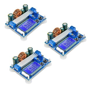 3�� ���~���R���o�[�^ �������~���{�[�h DiyStudio DC 5.5-30V 12V to DC 0.5-30V 5v 24v �����\�Ȓ�d���d�� 4A 35W �d�����W���[�� �f�W�^��LCD�f�B�X�v���C