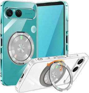 xiusiteli Xperia 10 VII �P�[�X �p �N���A ���@�\360�x��]�X�^���h �p�x���� �c�����Ή� �G�N�X�y���A 10vii �J�o�[ �����O�t�� �P�[�X �ϏՌ� TPU �X�}�z�P�[�X ���@�\ ���� �y�� ���^