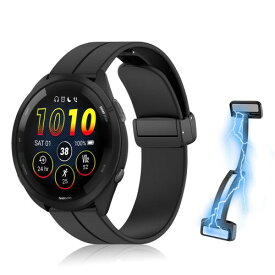 RicYeel 22mm 磁気付き シリコンバンド Xiaomi Watch S3/Watch 2 Pro/Watch S1/Watch S1 Pro/Watch S1 Active 対応 バンド マグネット付き 装着簡単 スポーツバンド ストラップ 替えバンド 交換ベルト 柔らかい G