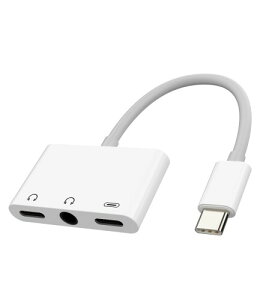 USB-C����3.5mm�w�b�h�t�H���X�v���b�^�[�i3in1�jType C AUX�W���b�N�h���O�� �Ή�apple �Ή�iPhone15 Pro Max Plus �Ή�iPad Pro Air Mini DAC �I�[�f�B�I�P�[�u�� �[�d�A�_�v�^�[ �T���X�� CJJ-AU�Ή�
