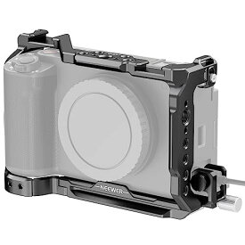 NEEWER ZV-E1 カメラケージ HDMIケーブルクランプ付き NATOレール 3/8" ARRI位置決め穴 1/4"ネジ Arcaタイプベース 金属製ビデオ保護リグ ZV-E1 DJI RS RSCに対応 CA025