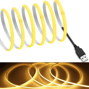 COB e[vCgLEDXgbvCgtLVu x 5mm BꂽLEDe[vCg0.5m 320LEDs/m dF2700K DC5V 180°CRI>=90Cʃe[vό`\ ؒf\ Q Lb`z[ ItB